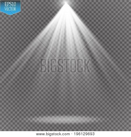 Vector Spotlights. Scene. Light Effects Magic concept