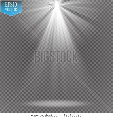 Vector Spotlights. Scene. Light Effects Magic concept