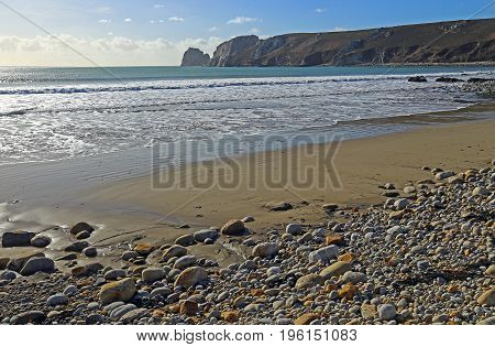 Gravel beach in Brittany France (Plage de Veryac'h)