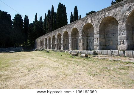 Asklepion. Ruins. the island of KOs. Greece
