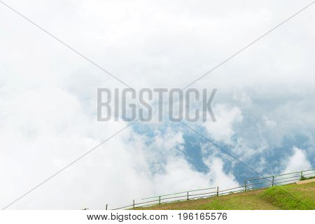 View nature mountain sky and fog phu tubberk thailand