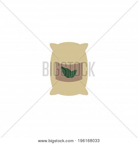 Flat Icon Grown Bags Element. Vector Illustration Of Flat Icon Sack Isolated On Clean Background