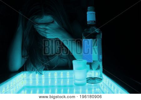 Young Woman Cry