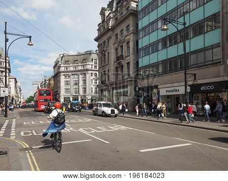 People In Oxford Street In London
