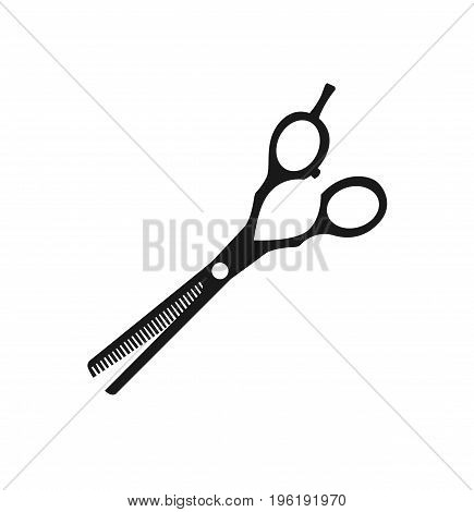 Hair scissors icon sign isolated on white background. Hair cut. Vector stock.