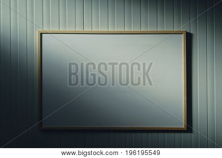 Blank whiteboard in the office white board as copy space for business or education message text or graphics