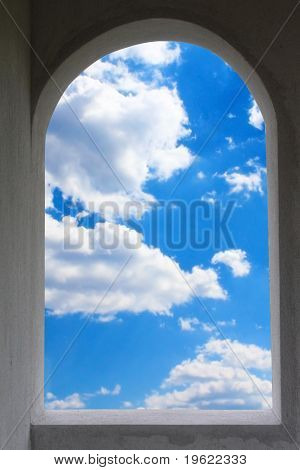 Ikkunan kehys sky