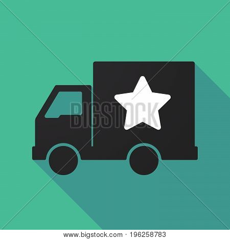 Long Shadow Truck With A Star