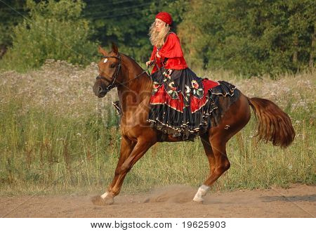 Concurso Hípico en disfraces - gitana
