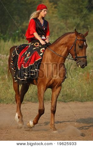 Concurso Hípico en disfraces - gitana