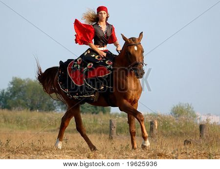 Concurso Hípico en disfraces - gitana