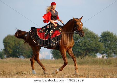 Concurso Hípico en disfraces - gitana