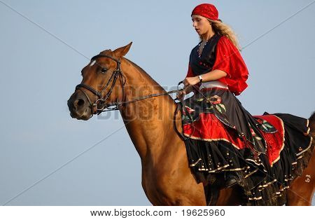 Concurso Hípico en disfraces - gitana
