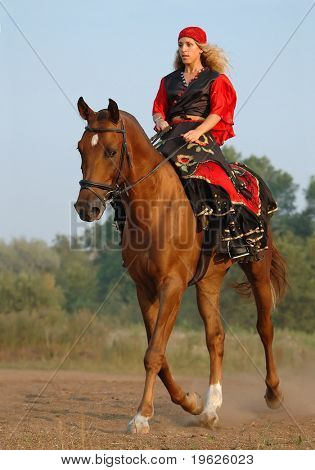 Concurso Hípico en disfraces - gitana