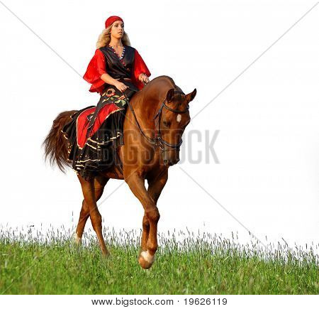 Concurso Hípico en disfraces - gitana