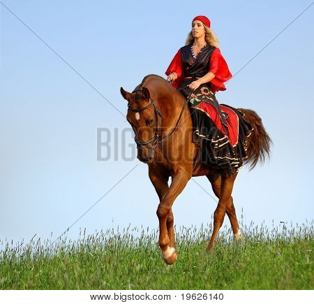 Concurso Hípico en disfraces - gitana