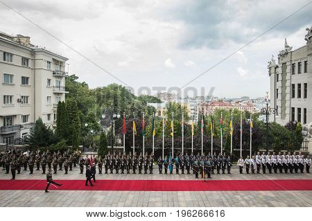 Petro Poroshenko And President Of Belarus Alexander Lukashenko