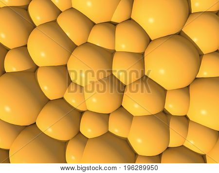 3d illustration of an abstract background in orange colors