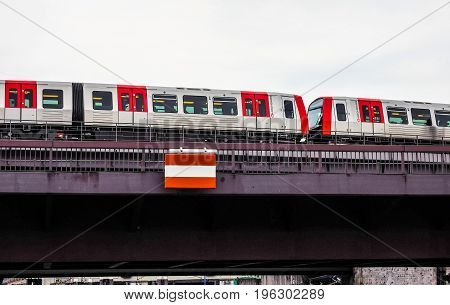 S Bahn (s Train) In Hamburg Hdr