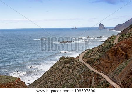 A magnificent view of Taganana, we can also see beautiful landscapes including roques de Anaga