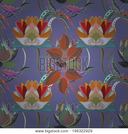 Floral Background. Flower Composition. Nature. Vector Pattern. Nice Pattern In The Small Flower. - F