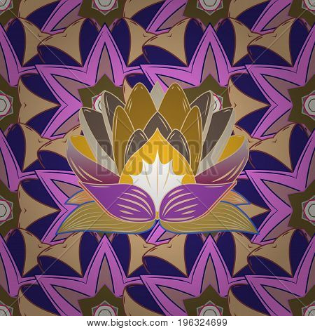 Beautiful Pattern For Decoration And Design. Trendy Print. Vintage. Watercolor Seamless Pattern. Exq