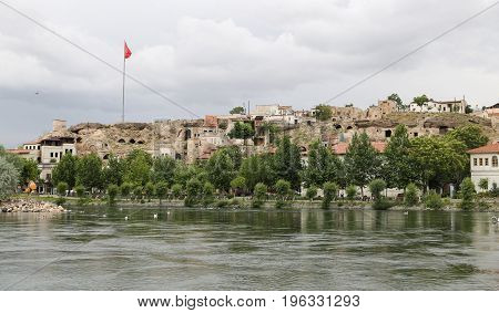 Kizilirmak River in Avanos Town Nevsehir City Turkey