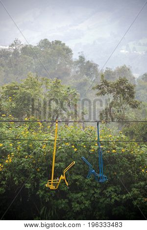 Chair Lift Near Manizales, Colombia