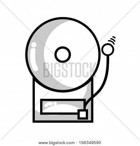 line school bell education alarm alert vector illustration