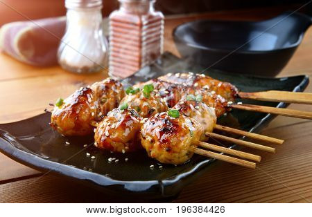Japanese Meatball Grill  Tsukune.