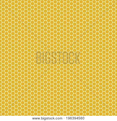 Honeycomb seamless pattern. Vector hexagon background, texture