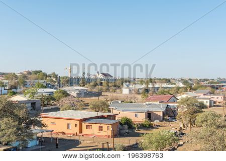 KEETMANSHOOP NAMIBIA - JUNE 13 2017: A view of part of Keetmanshoop the capital town of the Karas Region of Namibia