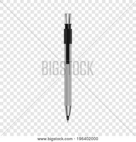 Mechanical pencil mockup. Realistic illustration of mechanical pencil vector mockup for web