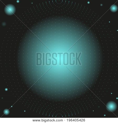 An abstract background with a sphere and light effects. EPS 10 file and Jpg