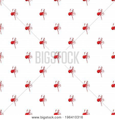Red ball paintball pattern seamless repeat in cartoon style vector illustration