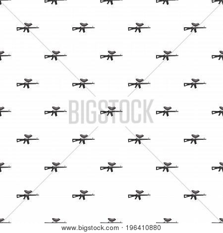 Paintball gun pattern seamless repeat in cartoon style vector illustration