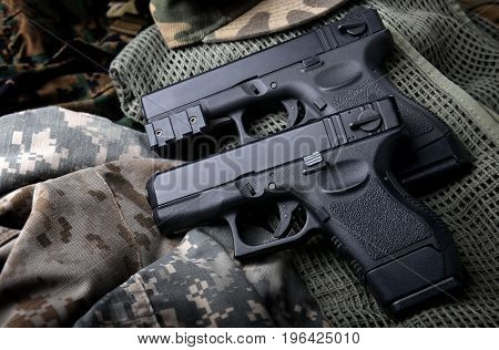 Pistal Automatic Short Hand Gun.