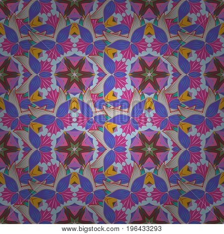 Baby shower menu flyer banner template mandala colorful background Indian design. Vector wedding invitation thank you card save the date baby shower cards on colorful background.