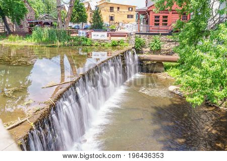 Delaware Canal Towpath and Aquetong Greek New Hope PA USA