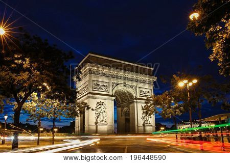 The Triumphal Arch is one of the most famous monuments in Paris. It honors those who fought and died for France.