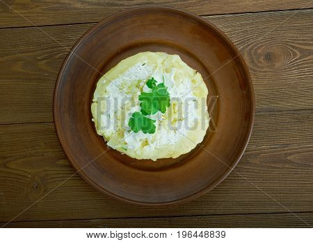 Potato Roll With Cottage Cheese