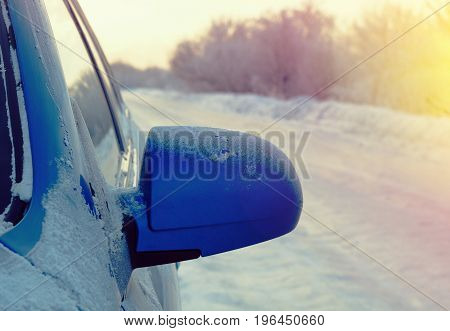 Car With Outside Mirror