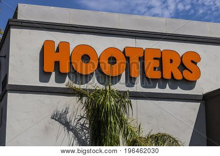 Las Vegas - Circa July 2017: Hooters Dine In Restaurant Location. Hooters operates and franchises over 430 locations IV