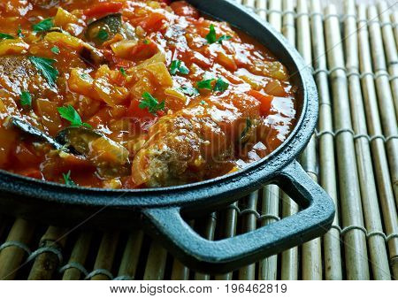 Turkish Kofte  With Vegetables