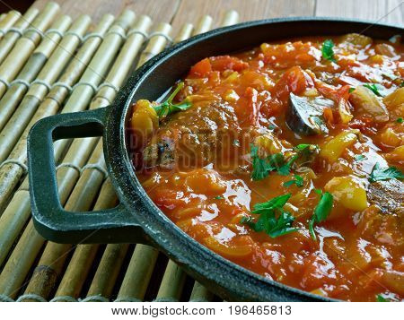 Turkish Kofte  With Vegetables
