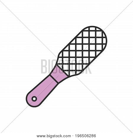 Foot rasp color icon. Foot scrubber. Isolated vector illustration