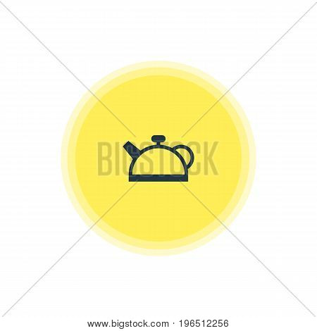 Beautiful Cooking Element Also Can Be Used As Teakettle Element. Vector Illustration Of Teapot Icon.
