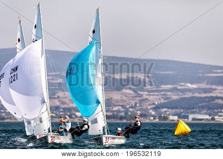 Athletes Yachts In Action During 