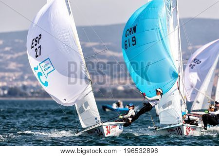 Athletes Yachts In Action During 