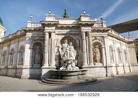 The Albertina Museum Located In The Palace Of Archduke Albrecht In Vienna